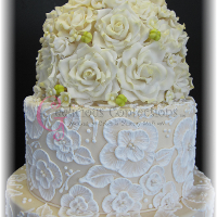 White Flower Cake